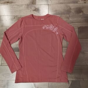 Tuff‎ Athletic women's Stretch long sleeve Shirt Pink size Large